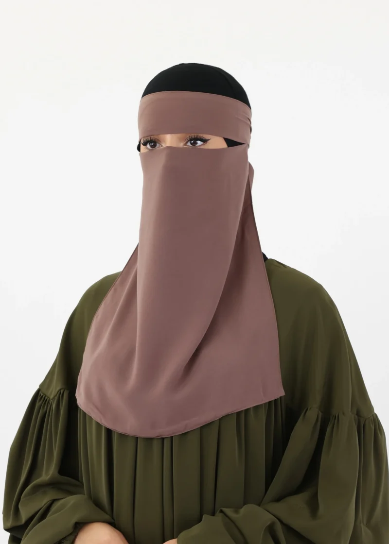 Ghashwa Niqab Set - Taupe - Image 7