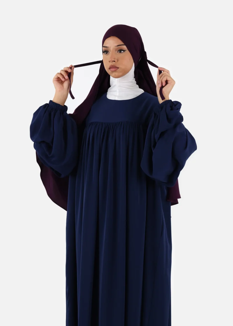 Alternative view of Khimar Niqab Dark Purple