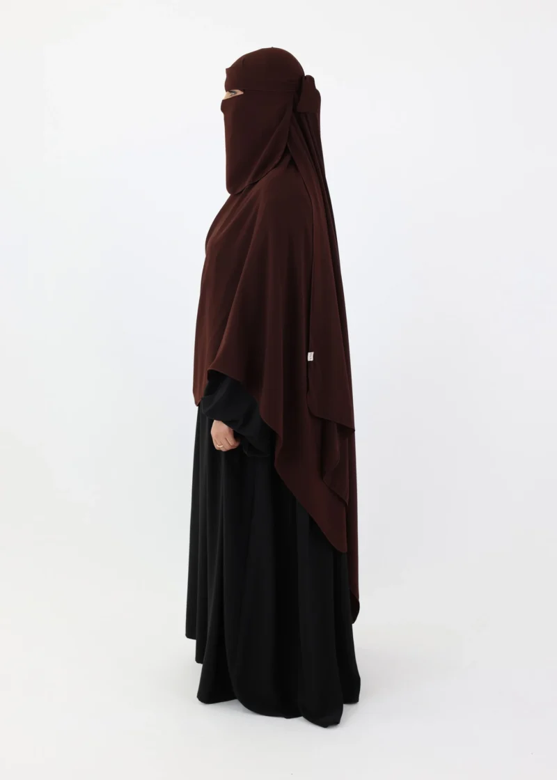 Mega Hijab 2XL- Smooth Premium Chiffon - Coffee - Image 7