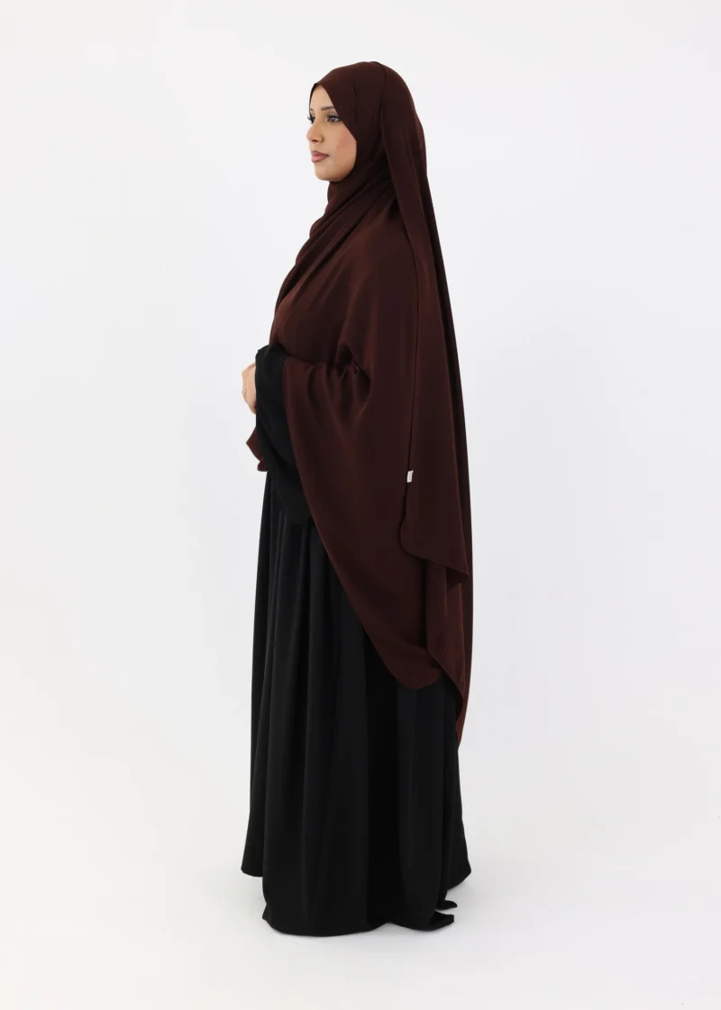 Mega Hijab 2XL- Smooth Premium Chiffon - Coffee - Image 5