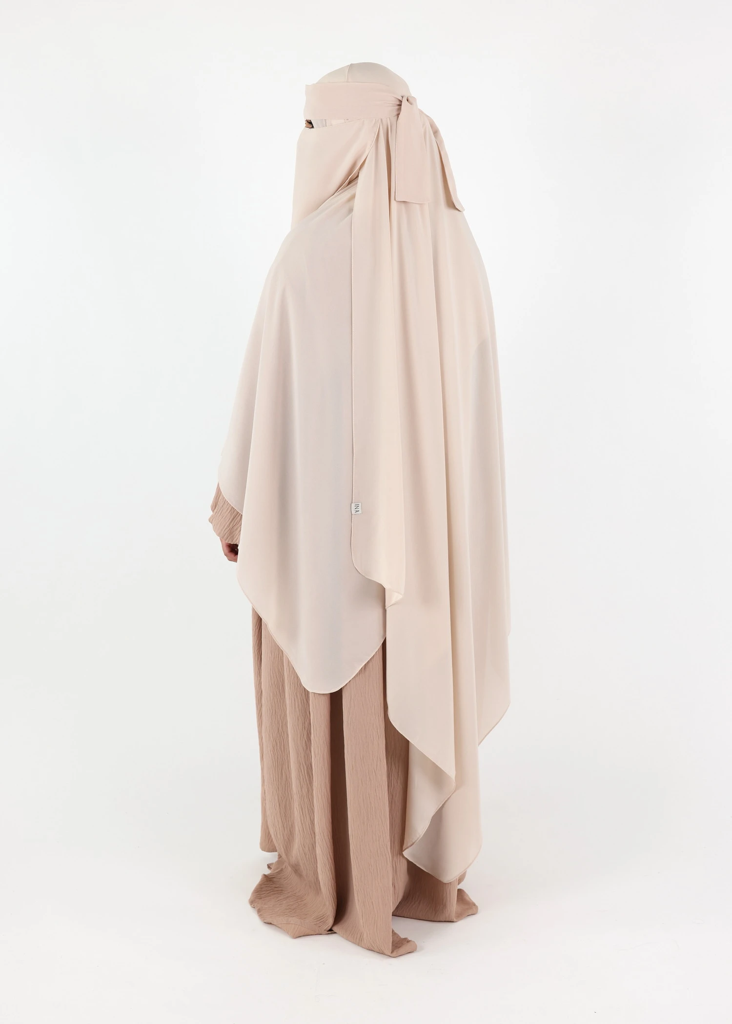 Mega Hijab 2XL- Smooth Premium Chiffon - Cream Beige