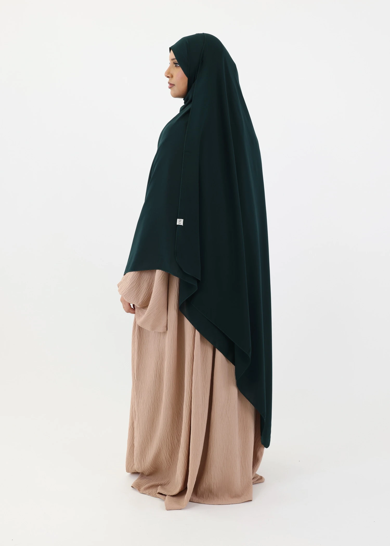 Mega Hijab 2XL- Smooth Premium Chiffon - Dark Green