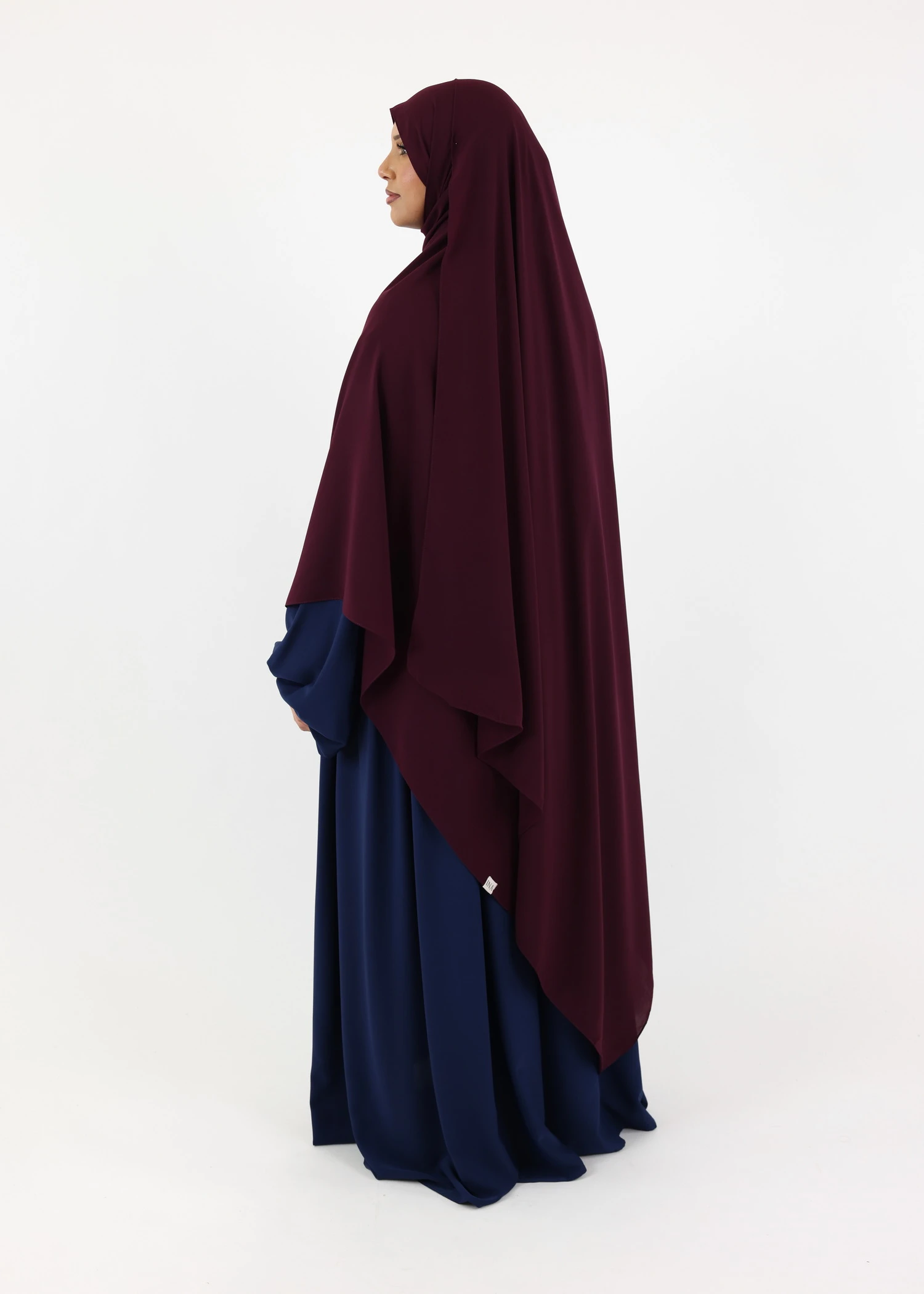Mega Hijab 2XL- Smooth Premium Chiffon - Dark Purple