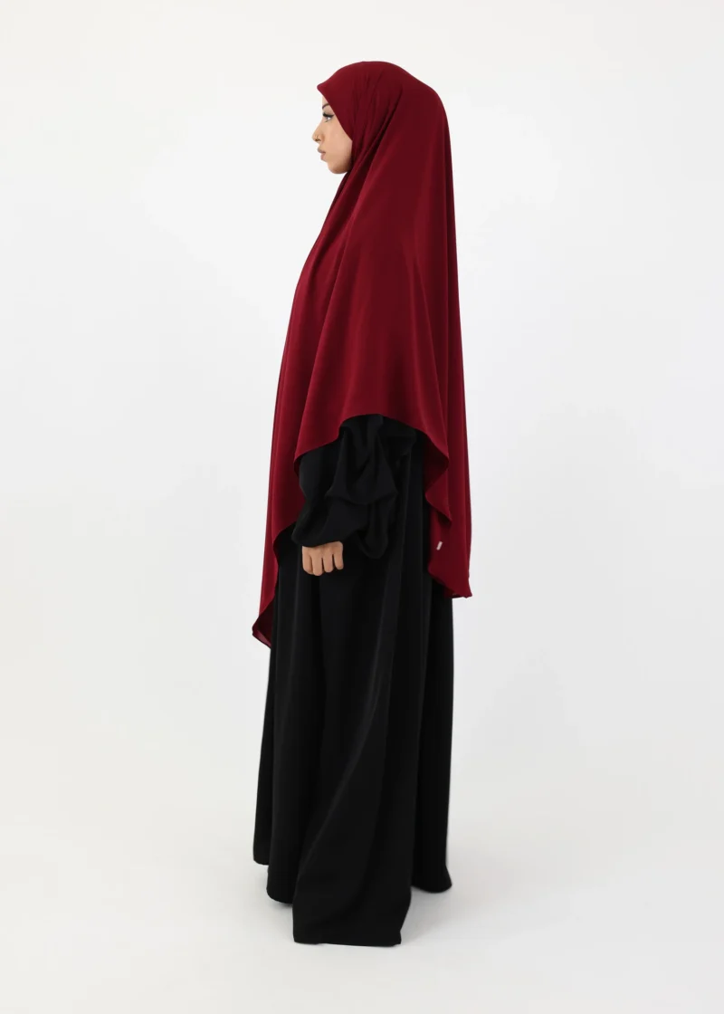 Alternative view of Mega Square Hijab - Smooth Premium Chiffon  - Burgundy