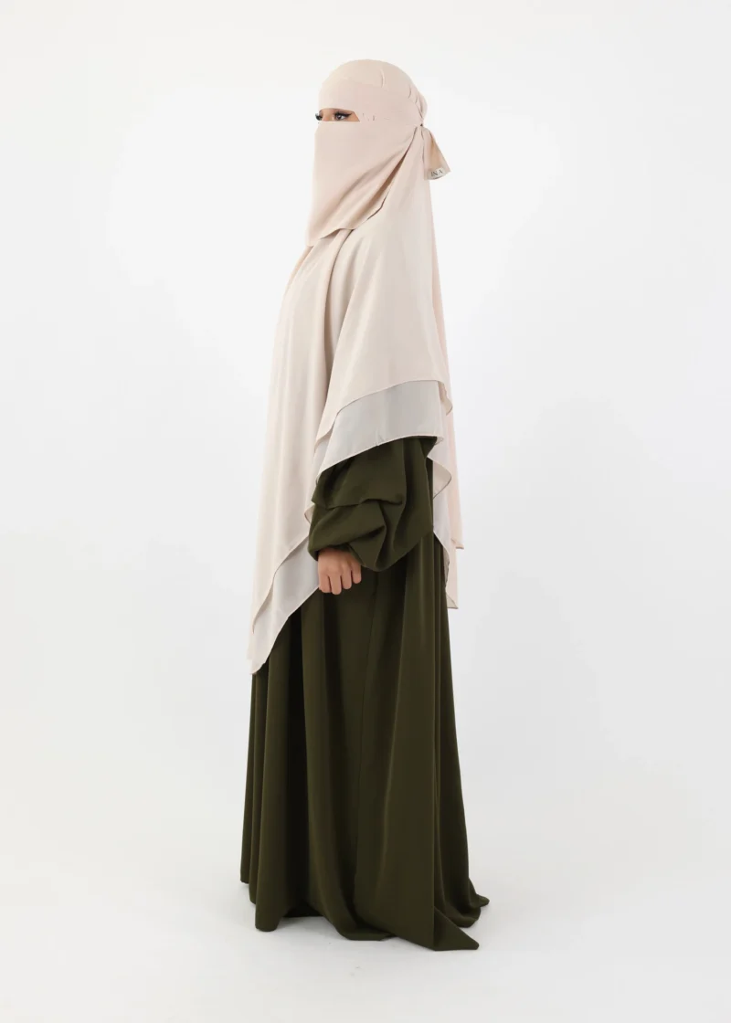 Alternative view of Mega Square Hijab - Smooth Premium Chiffon  - Cream Beige