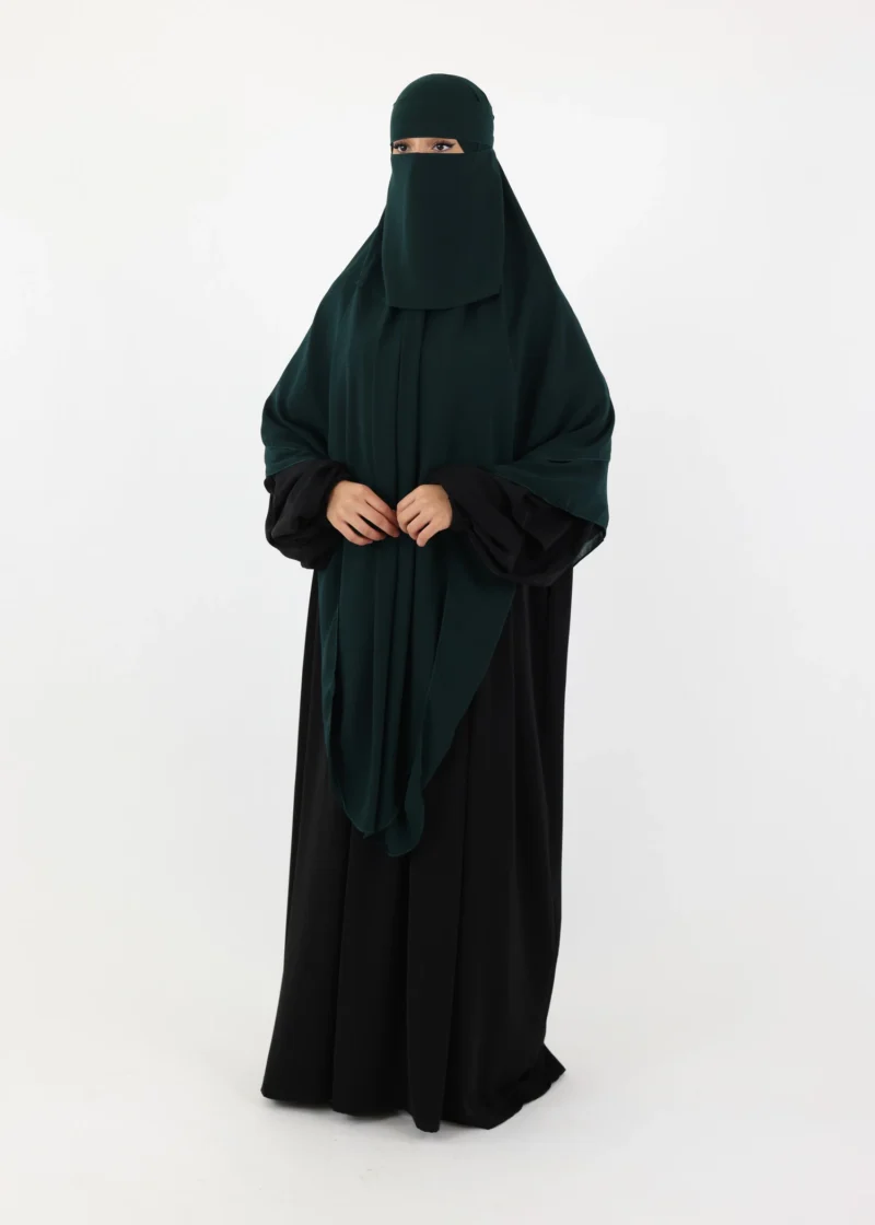 Alternative view of Mega Square Hijab - Smooth Premium Chiffon  - Dark Green