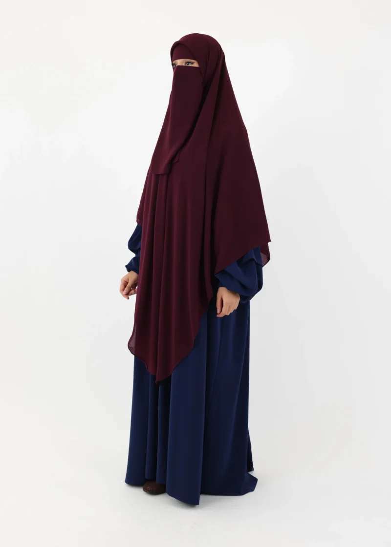 Alternative view of Mega Square Hijab - Smooth Premium Chiffon  - Dark Purple