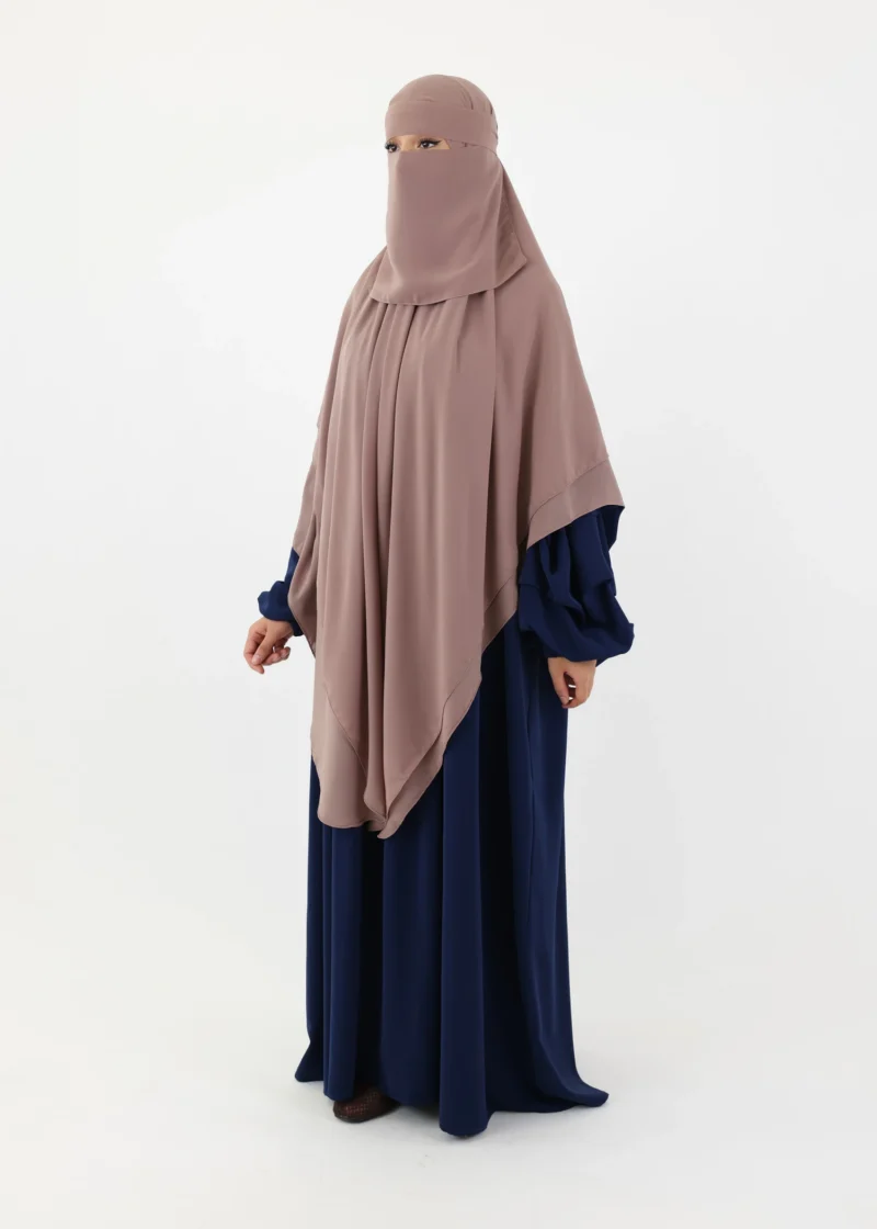Mega Square Hijab - Smooth Premium Chiffon  - Soft Taupe