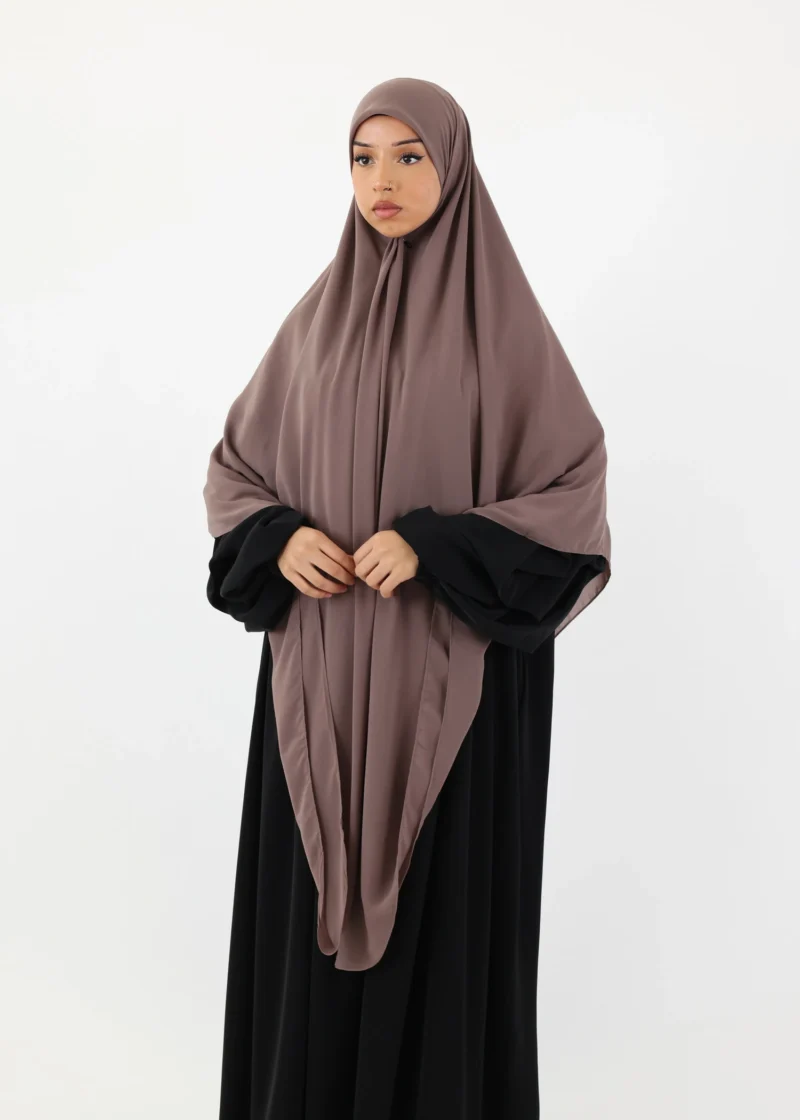 Alternative view of Mega Square Hijab - Smooth Premium Chiffon  - Taupe