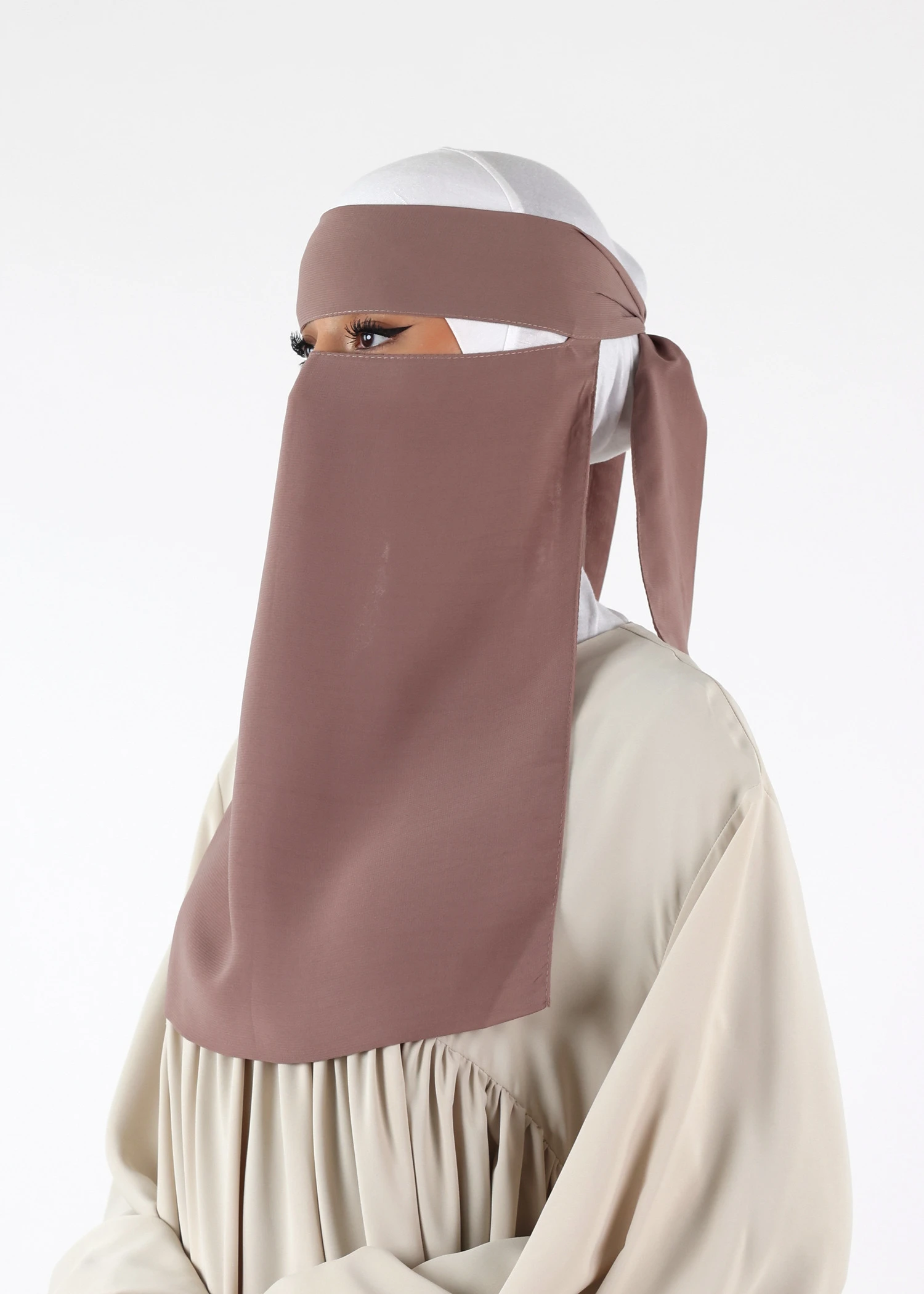Full Niqab - No Pinch - Soft Taupe
