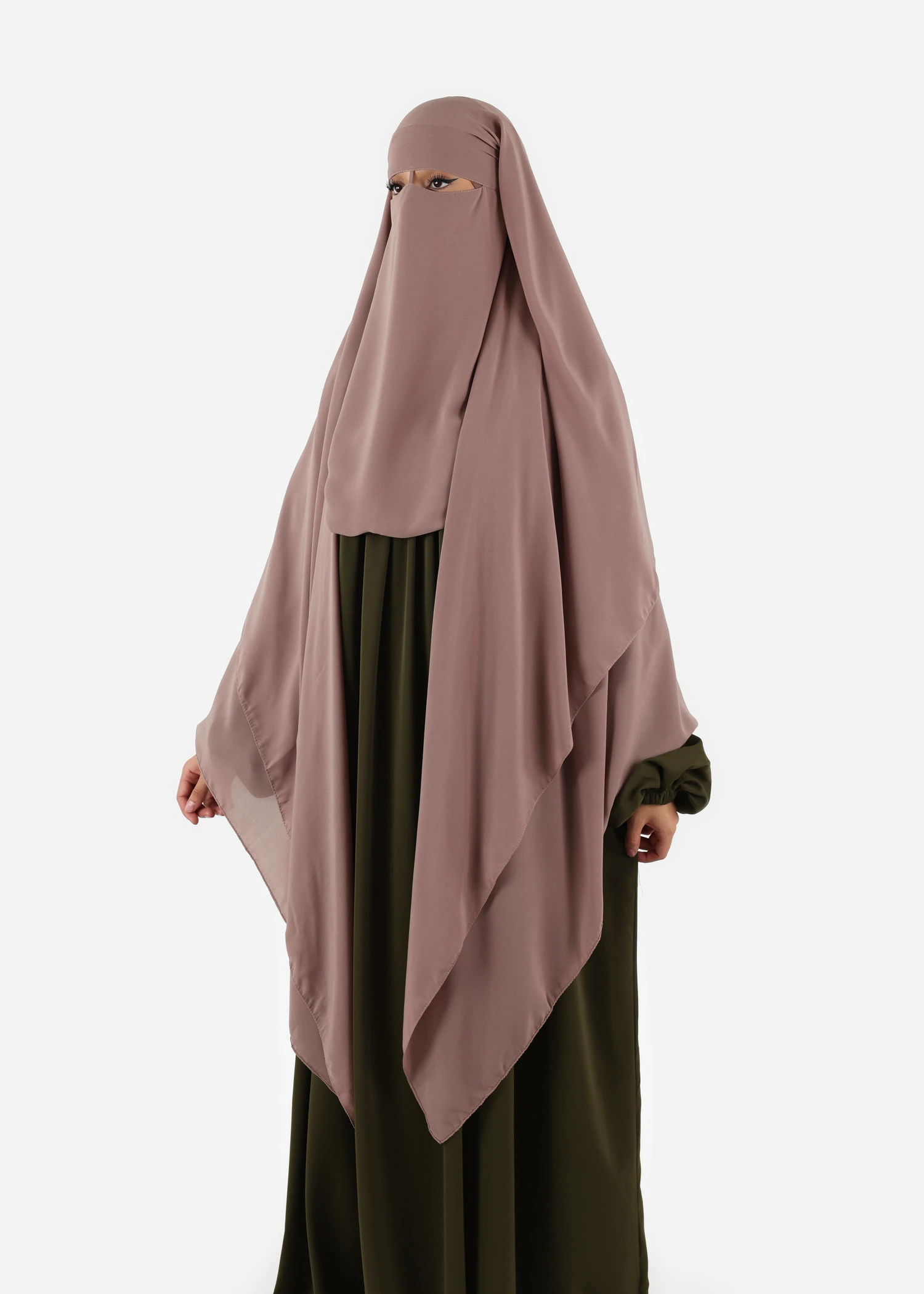 Niqab El Malaki - Soft Taupe