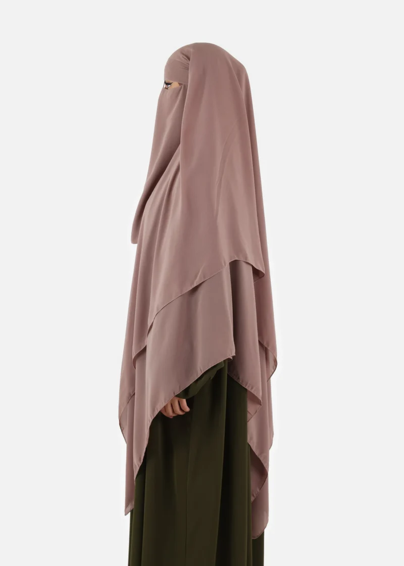 Alternative view of Niqab El Malaki - Soft Taupe