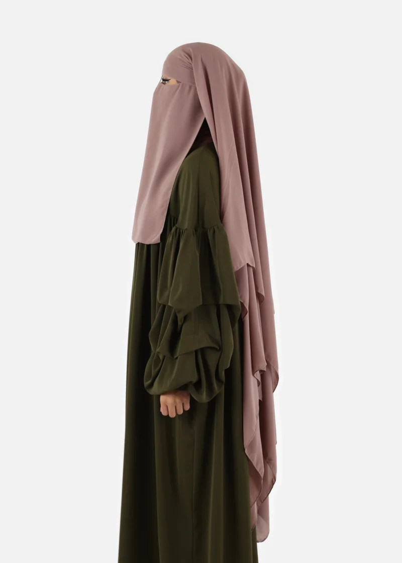 Niqab El Malaki - Soft Taupe - Image 6