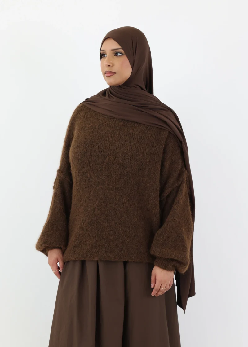 Alternative view of Oversized Jumper - Coffee