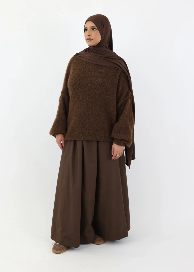 Oversized Jumper - Coffee - Image 4