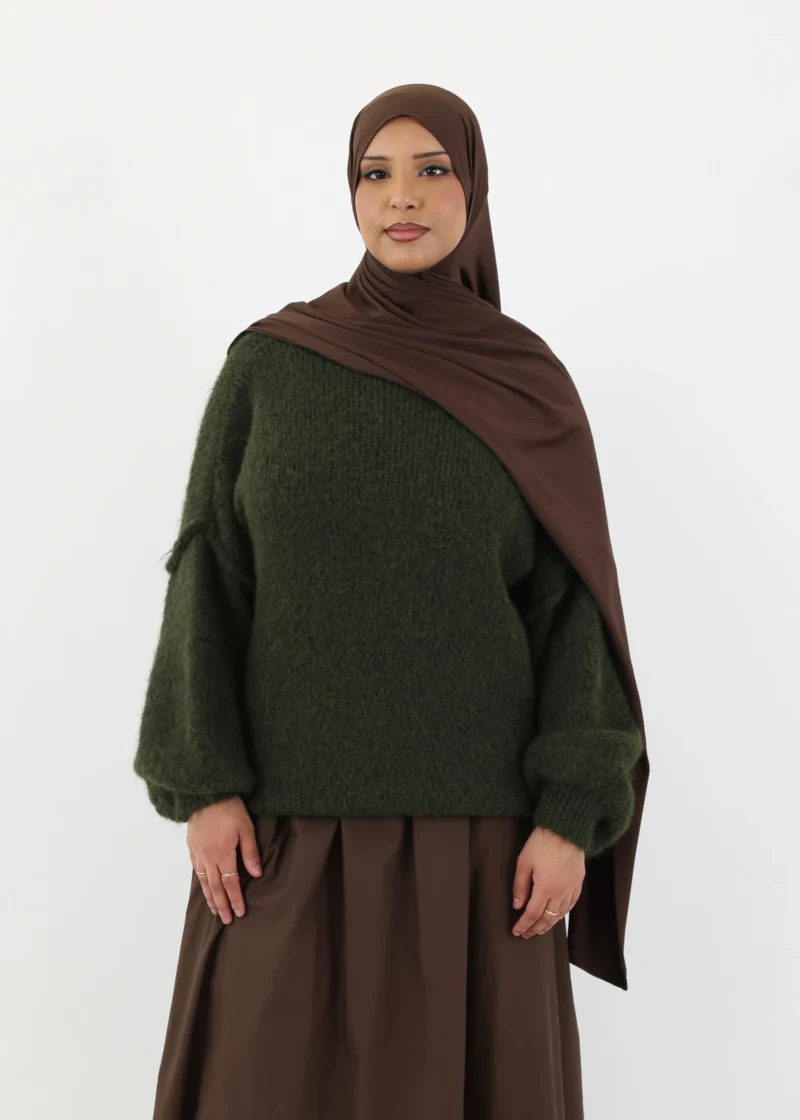 Oversized Jumper - Khaki - Image 4