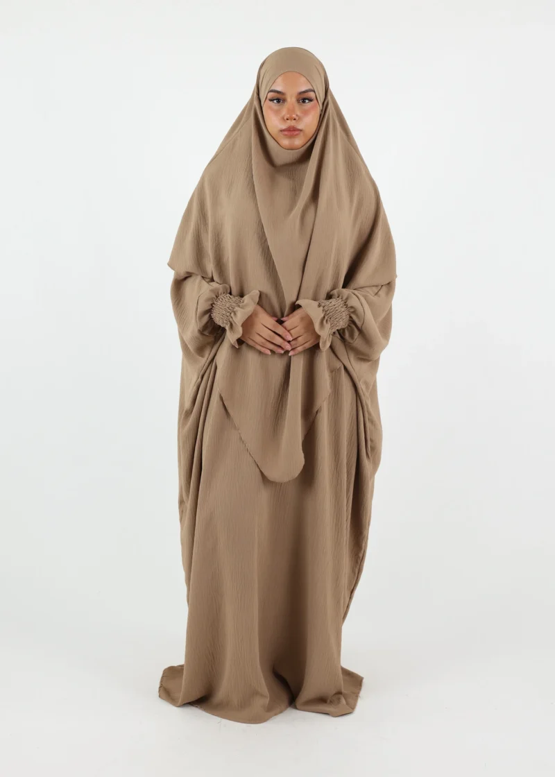 ABAYA & KHIMAR 2 Layer Camel - Image 4