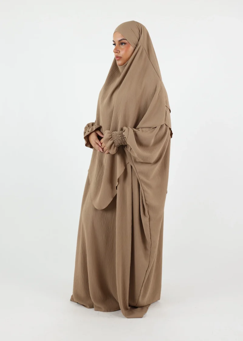 ABAYA & KHIMAR 2 Layer Camel - Image 3