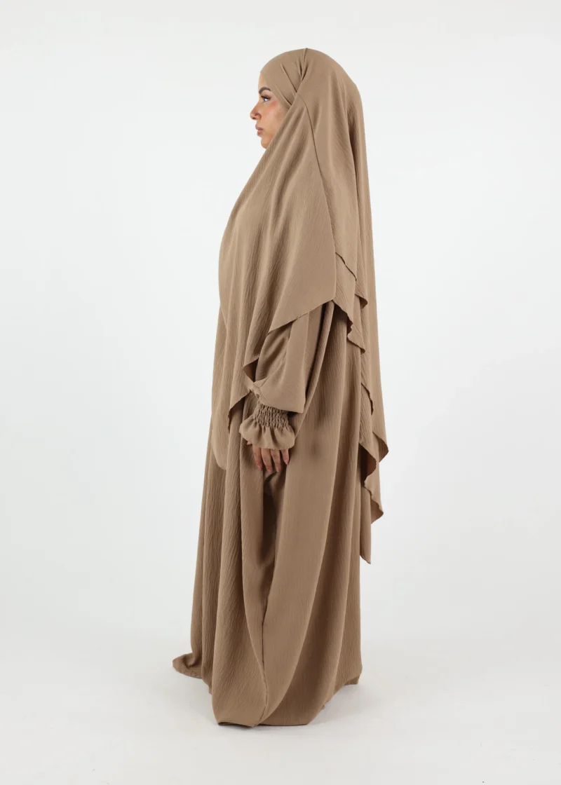 Alternative view of ABAYA & KHIMAR 2 Layer Camel
