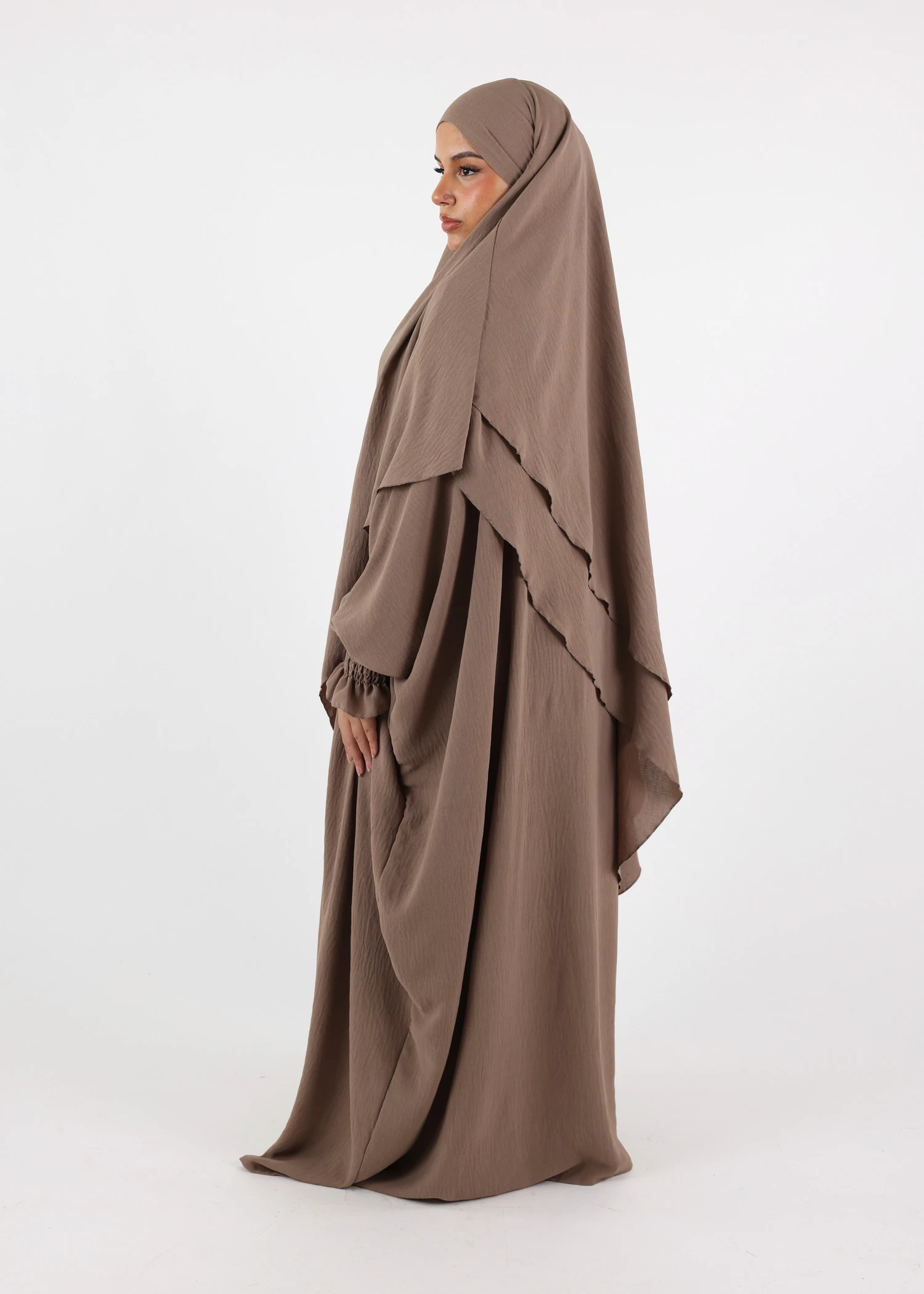ABAYA & KHIMAR 2 Layer SET Taupe