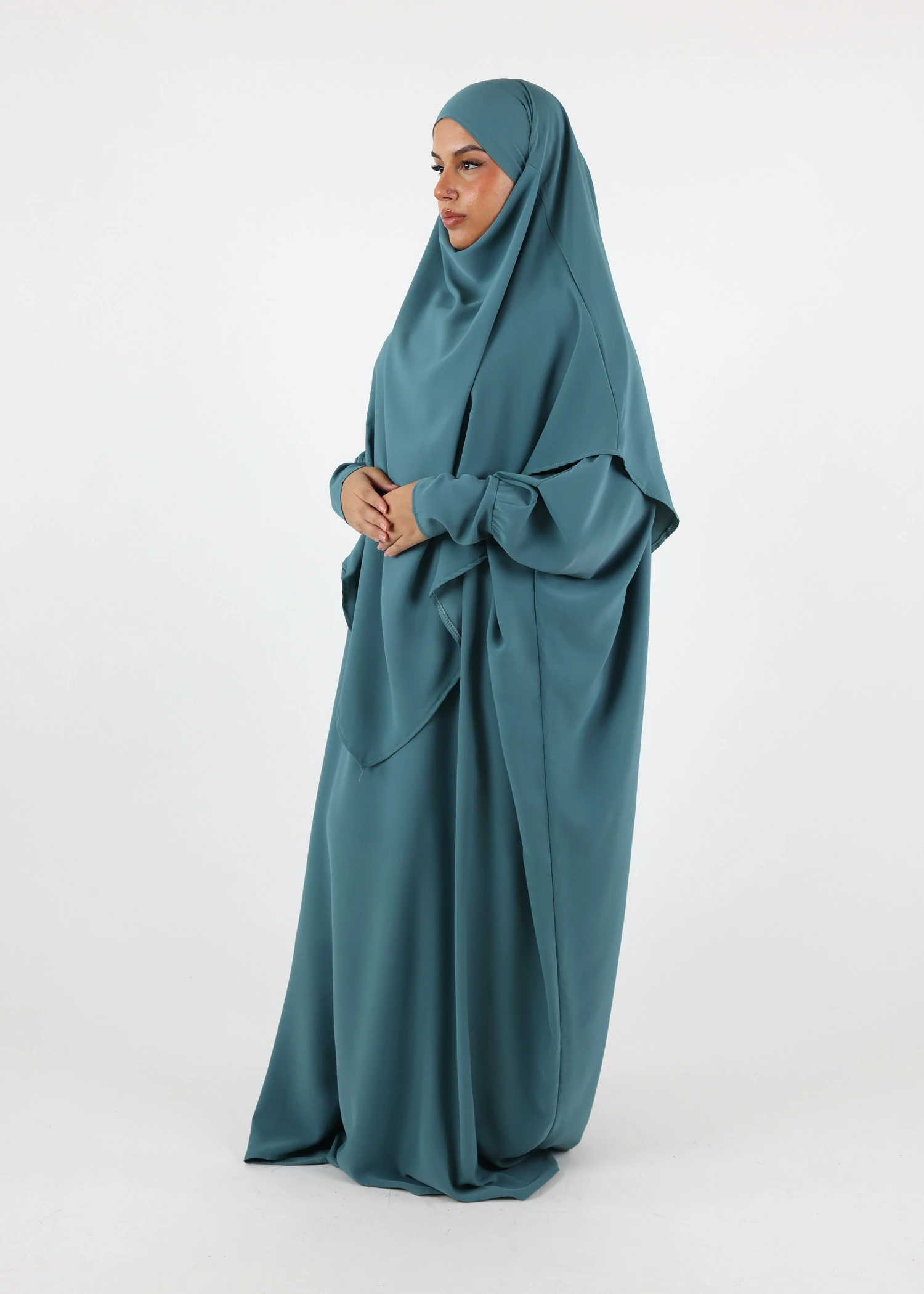 ABAYA & KHIMAR SET Medina Dusty Jade